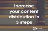 Increase your content distribution in 3 steps