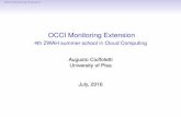ZHAW 2016 - OCCI for monitoring