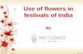 Use of flowers in festivals of india