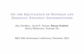 On the Equivalence of Bayesian and Dominant Strategy Implementation