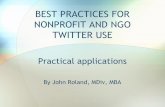 Best practices for nonprofit and NGO Twitter use