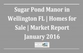 Sugar Pond Manor in Wellington FL | Homes for Sale | Market Report January 2016