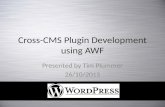 Cross CMS plugin development using AWF