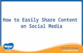 How to Easily Share Content on Social Media