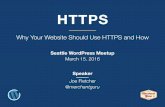 Why Your Website Should Use HTTPS and How