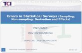Errors in Statistical Survey