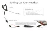 Headset Instructions: Plantronics mx500i