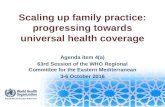 Scaling up family practice: progressing towards universal health coverage