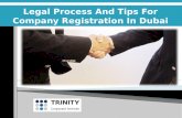 Legal process and tips for company registration in dubai