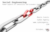 Social Engineering - Human aspects of industrial and economic espionage