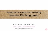 3 Easy Steps to Creating Better DIY blog posts