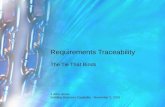 Requirements Traceabiity - The Tie That Binds