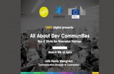 All About Dev Community - Tips & Tricks for wannabe startups