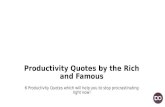 Productivity quotes by the Rich and Famous