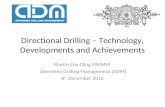 Martin Cox - Directional Drilling - technology, development and achievements 8th december 2016