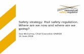 Sue McCarrey - Office of the National Rail Safety Regulator - Rail Safety Regulation – Where are we Now and Where are we Going?