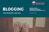 Blogging for readers and seo