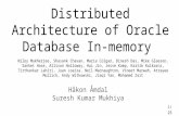 Distributed architecture of oracle database in memory
