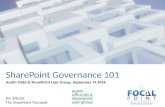 SharePoint Governance 101  - Austin O365 & SharePoint User Group