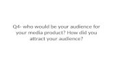 Q4  who would be your audience for your