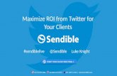 Webinar: Maximize ROI from Twitter for Your Clients