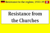 Nazi germany - resistance from the churches
