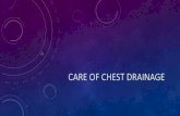 Care of chest drainage