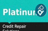 How To Fix Your Credit! Use Platinum!