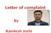 4. letter of complaint