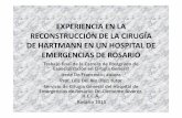 EXPERIENCIA EN LA RECONSTRUCCION DE LA CIRUGIA DE HARTMANN EN UN HOSPITAL DE EMERGENCIAS DE ROSARIO. TRABAJO FINAL DE LA CARRERA DE POS GRADO