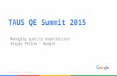 How to make sure the right quality is delivered by my translation vendor? (Sergio Pelino, Google)