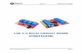 USB 4-8 Channel  Relay Board