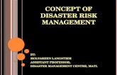 Concept of disaster risk management