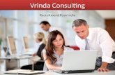 Vrinda Consultants - Permanent Recruitment and selection