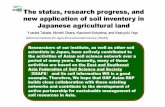 The status, research progress, and new application of soil inventory in Japanese agricultural land by Yusuke Takata, Hiroshi Obara, Kazunori Kohyama and Kazuyuki Yagi