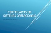 Curriculum Vitae - Adriano Dias de Jesus - Certificados