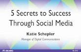 5 Secrets to Success Through Social Media