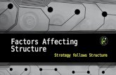 Strategy follows Structure
