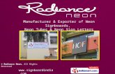 Neon Hoarding & Signages by Radiance Neon, Ahmedabad