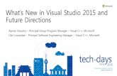 [Td 2015] what is new in visual c++ 2015 and future directions(ulzii luvsanbat and ayman shoukly)