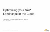 Getting Started: Optimizing your SAP landscape in the Cloud-SAPPHIRE NOW 2016