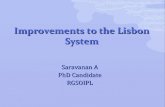 Improvements to the Lisbon System