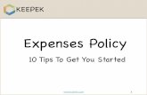 Expenses Policy - 10 Tips For An Effective Expenses Policy