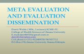 Meta Evaluation and Evaluation Dissemination(Manual 3)