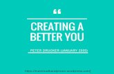 Creating A Better You