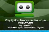 Step By Step Tutorials on How to Use Roboform