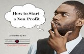 How to Start a Non-Profit