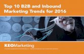Marketer’s Guide:​ 10 Trends Successful B2B Marketers Can't Ignore in 2016