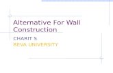Alternative for wall   construction