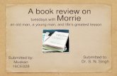 A book review on tuesdays with Morrie